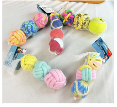 Pet dog cotton rope ball combination pack