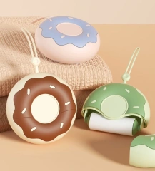 Sweet Donut Single Compartment Portable Hair Sticker Oblique Tear Type Hair Removal Tool Food Preservation Feature Household Use