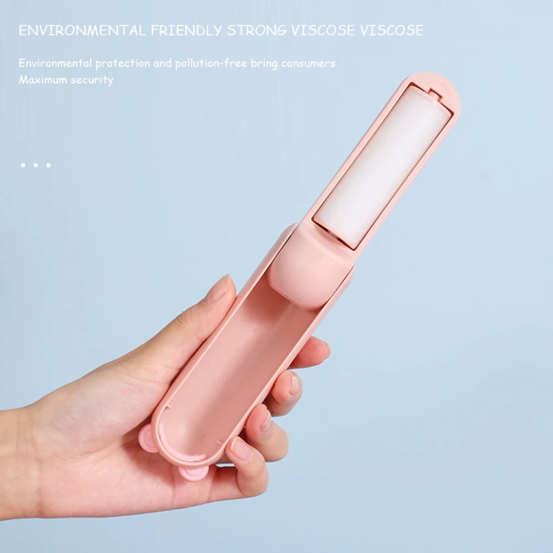 Cartoon Foldable Lint Remover Portable Handheld Lint Roller Clothes Hair Lint Sticking Brush