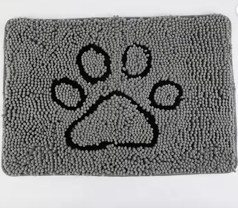 Indoor Doormat Durable Pet Mat Non-Slip Absorbent, Paw Patterns