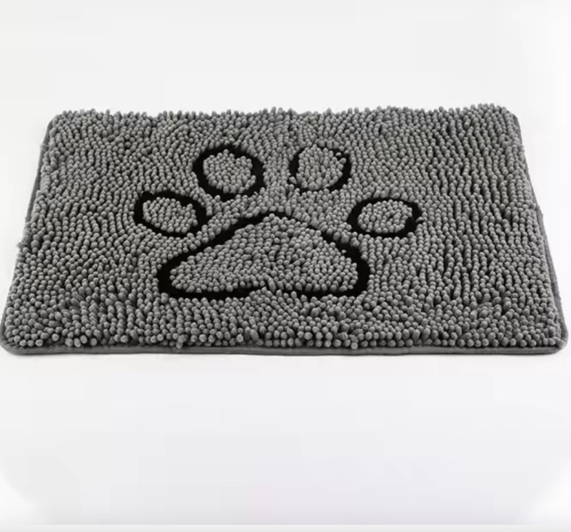 Indoor Doormat Durable Pet Mat Non-Slip Absorbent, Paw Patterns