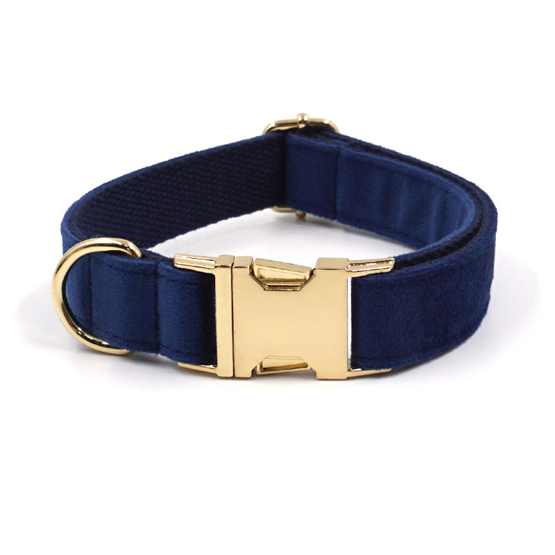 Customzied Contacts Metal Buckle, Thick Velvet Pet Collar