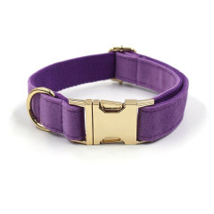 Customzied Contacts Metal Buckle, Thick Velvet Pet Collar