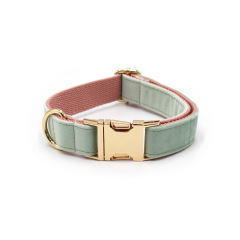 Customzied Contacts Metal Buckle, Thick Velvet Pet Collar