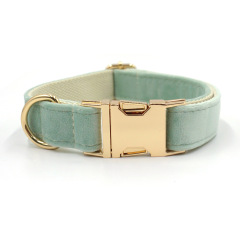 Customzied Contacts Metal Buckle, Thick Velvet Pet Collar