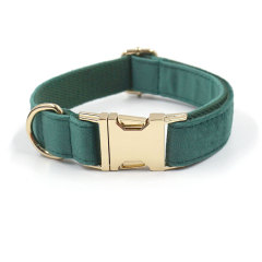 Customzied Contacts Metal Buckle, Thick Velvet Pet Collar
