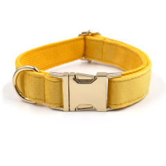 Customzied Contacts Metal Buckle, Thick Velvet Pet Collar