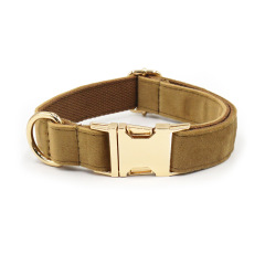 Customzied Contacts Metal Buckle, Thick Velvet Pet Collar