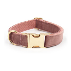 Customzied Contacts Metal Buckle, Thick Velvet Pet Collar