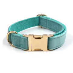 Customzied Contacts Metal Buckle, Thick Velvet Pet Collar