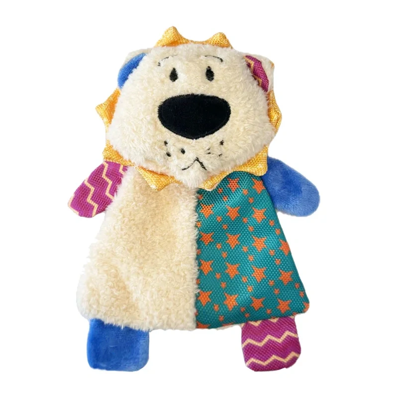 Eco-Friendly Large Small Dog Corgi Golden Hair Plush Luxury Soothing Artifact Puppy Molar Teeth Self-Hi Bite Pet Squeak Toys
