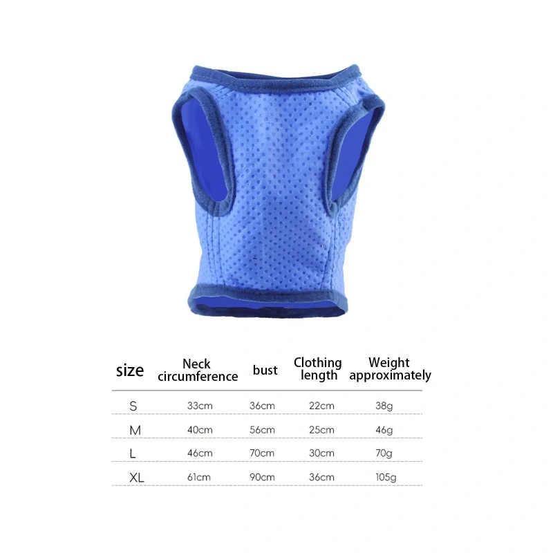 Pets Dog Cooling Vest Evaporative Summer Portable Lightweight Comfort Mesh Ice Vest for Outdoor Beach Walking Sport Training