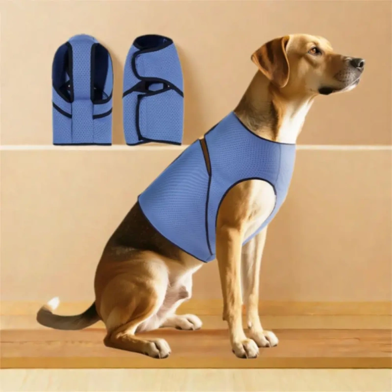 Dog Thunder Vest Breathable Dog Anxiety Vest Secure Soft Dog Soothing Clothes Adjustable Comfortable Pet Calming Shirt For Dogs