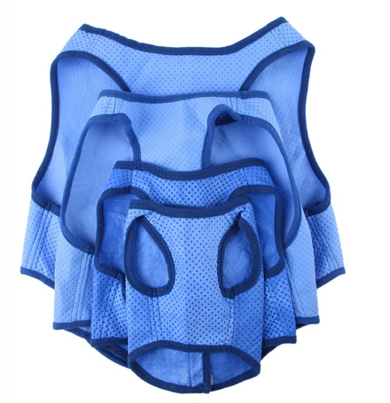 Pets Dog Cooling Vest Evaporative Summer Portable Lightweight Comfort Mesh Ice Vest
