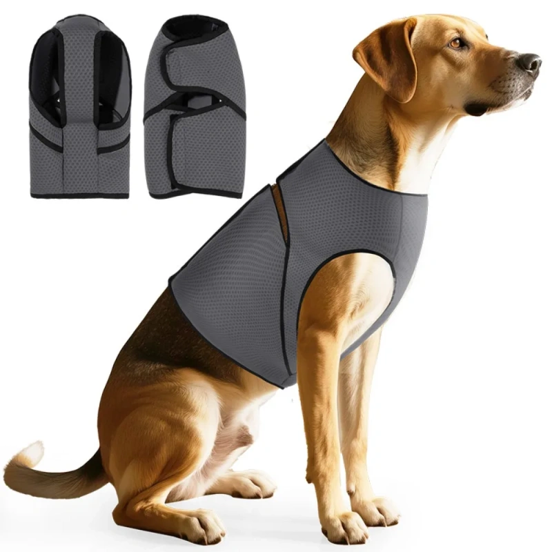 Dog Thunder Vest Breathable Dog Anxiety Vest Secure Soft Dog Soothing Clothes Adjustable Comfortable Pet Calming Shirt For Dogs