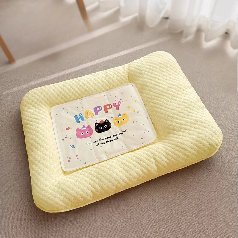 Pet summer ice pad small dog cool sleeping pad cat removable and washable cool pad cat nest