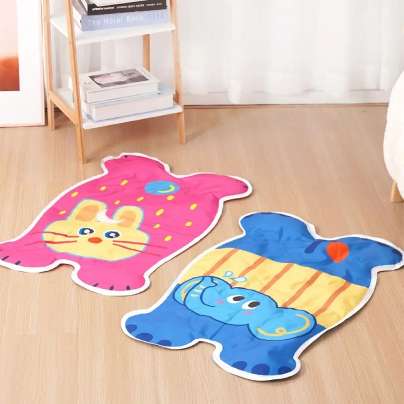 Floor Mat Cartoon Pet Cooling Mat Animal Shape Keep Cooling Dog Cat Sleeping Pad Ice Gel Household Pet Ice Cushion Pet Kennel