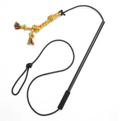 Dog Wand Eco-Friendly Pet Training Pole Dog Wand Retractable Plastic Cat & Dog Teaser Stick Pulling Pole for Pet Entertainment
