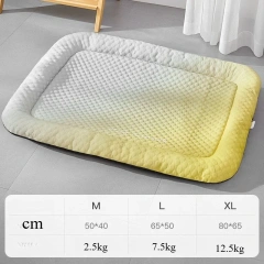 Summer Dog Bed Cat Cushion Puppy Sleep Nest for Small Medium Large Dog Cat Ice Silk Cool Mat Pet Kennel Cooling Bed