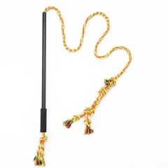 Dog Wand Eco-Friendly Pet Training Pole Dog Wand Retractable Plastic Cat & Dog Teaser Stick Pulling Pole for Pet Entertainment