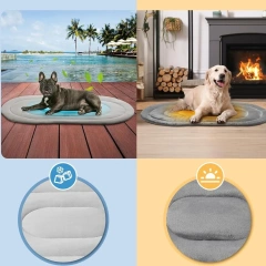 Pet Cooling Mat Waterproof and Easy Clean Training Pad for Dogs Cats Kids Adults Featuring Animal Pattern Car Seat Cover