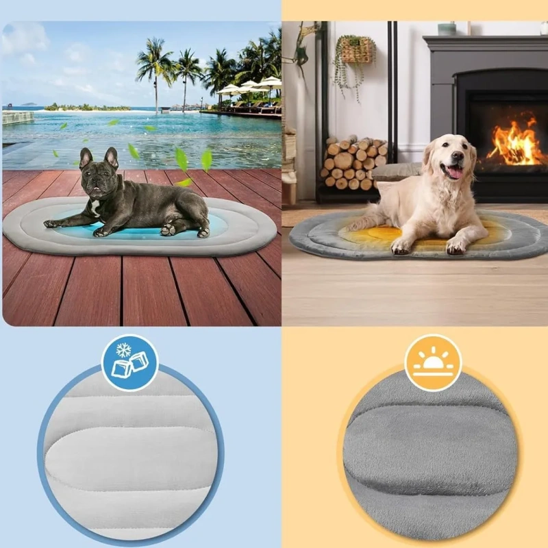 Pet Cooling Mat Waterproof and Easy Clean Training Pad for Dogs Cats Kids Adults Featuring Animal Pattern Car Seat Cover
