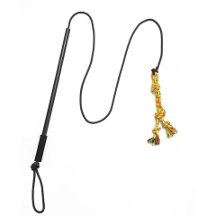 Dog Wand Eco-Friendly Pet Training Pole Dog Wand Retractable Plastic Cat & Dog Teaser Stick Pulling Pole for Pet Entertainment