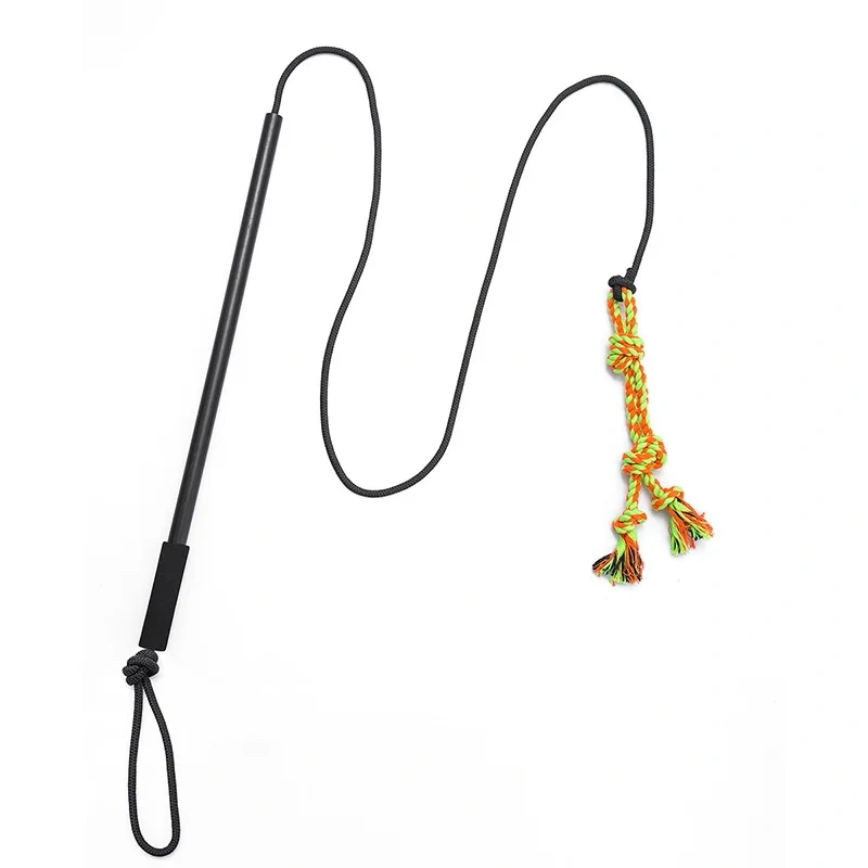 Dog Wand Eco-Friendly Pet Training Pole Dog Wand Retractable Plastic Cat & Dog Teaser Stick Pulling Pole for Pet Entertainment