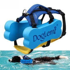 2 in 1 Summer Dog Swimming Rescue Vest Harnesses Adjustable Dogs Life Saving Jacket Swim Chest Strap Walking Out Vest Harnesses