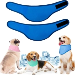 1-8PCS Summer Pet Cooling Collar Anti Heatstroke Cool Dog Collar Reusable Outdoor Walking Playing Pet Ice Bag Pet Supplies