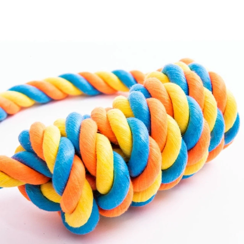 New Dog Toy Pet Bite-resistant Cotton Rope Knot For Puppy Relieving Stuffy Cleaning Teeth Pet Practical Chew Toys