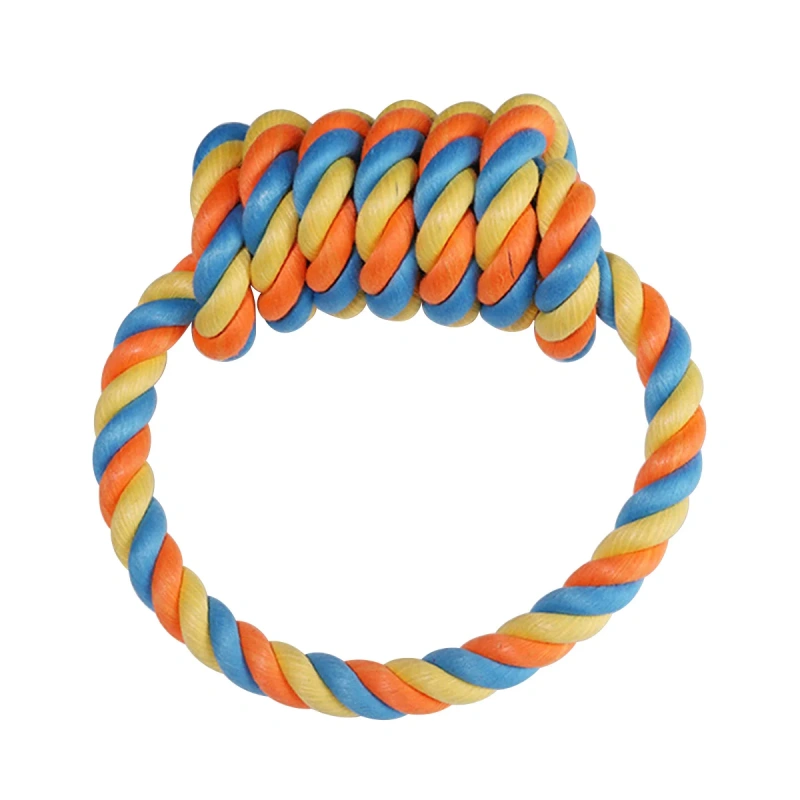 New Dog Toy Pet Bite-resistant Cotton Rope Knot For Puppy Relieving Stuffy Cleaning Teeth Pet Practical Chew Toys