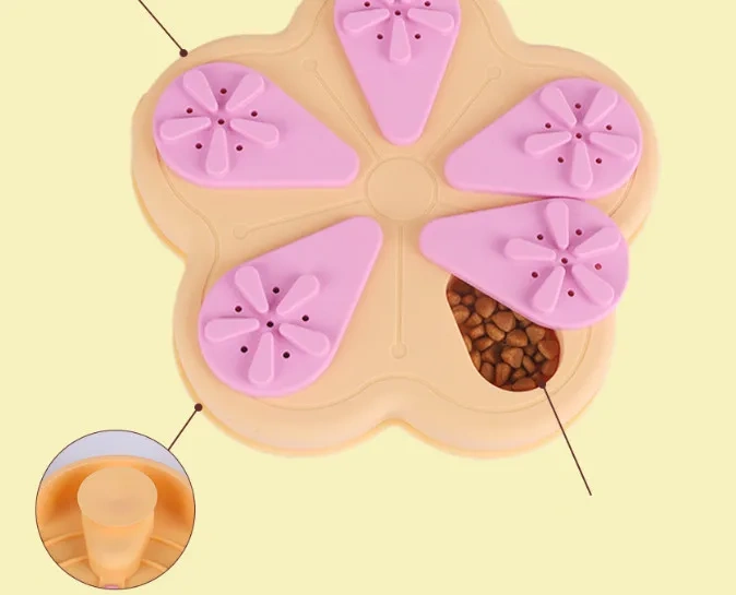 Flower Pattern Custom Pet Dog Puzzle Snack Toy Toys for Dogs