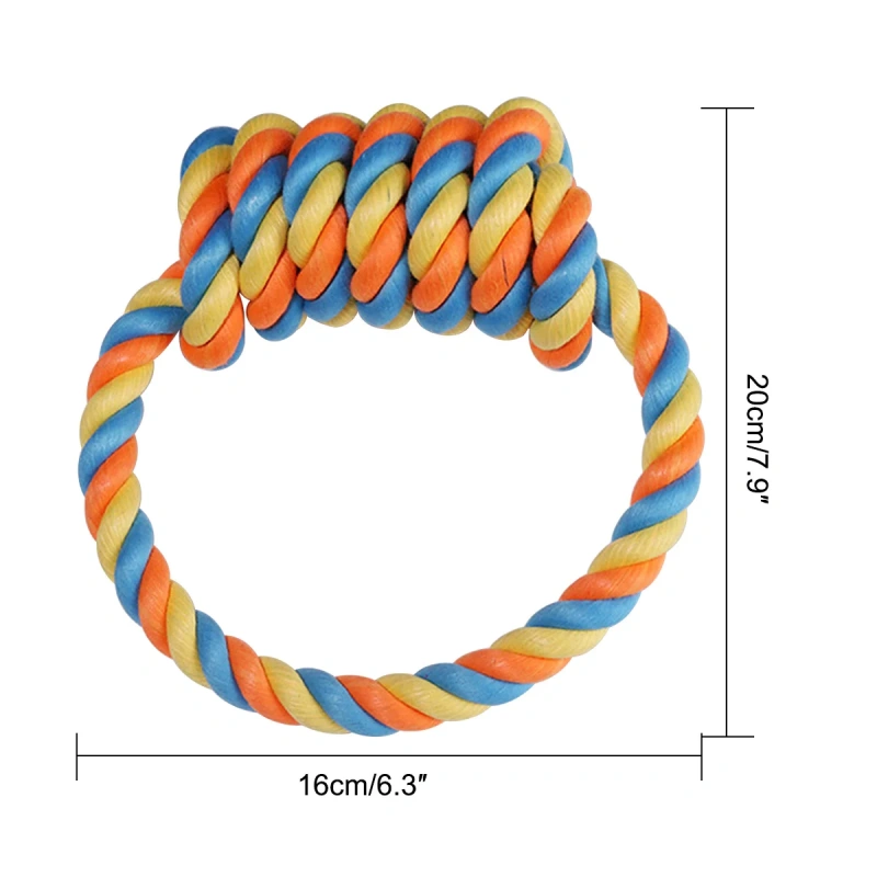New Dog Toy Pet Bite-resistant Cotton Rope Knot For Puppy Relieving Stuffy Cleaning Teeth Pet Practical Chew Toys