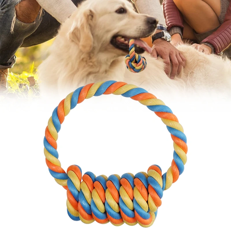 New Dog Toy Pet Bite-resistant Cotton Rope Knot For Puppy Relieving Stuffy Cleaning Teeth Pet Practical Chew Toys
