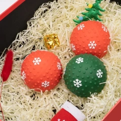 Small to Medium Dogs Sound Making Toy Christmas Gift Chew Proof Dog Toy for Education Pet Supplies