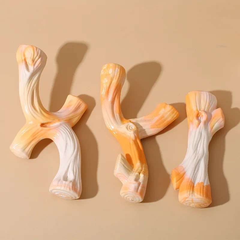 Irregular X-Shaped Branches Nylon Pet Toy Texture Teeth Grinding Durable Dog Chew Toys for Aggressive Chewers