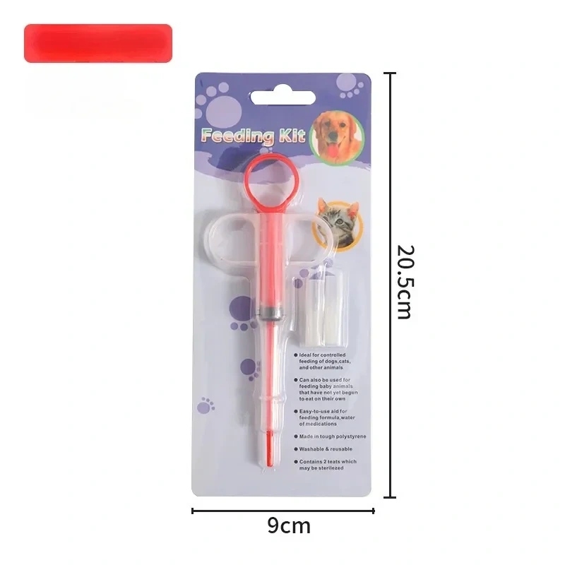 Pet Medicine Feeder Cat Tablet Syringe Feeder Soft Tip Dual Purpose Feeder Cat Pill Shooter Pet Pills Applicator Random Color