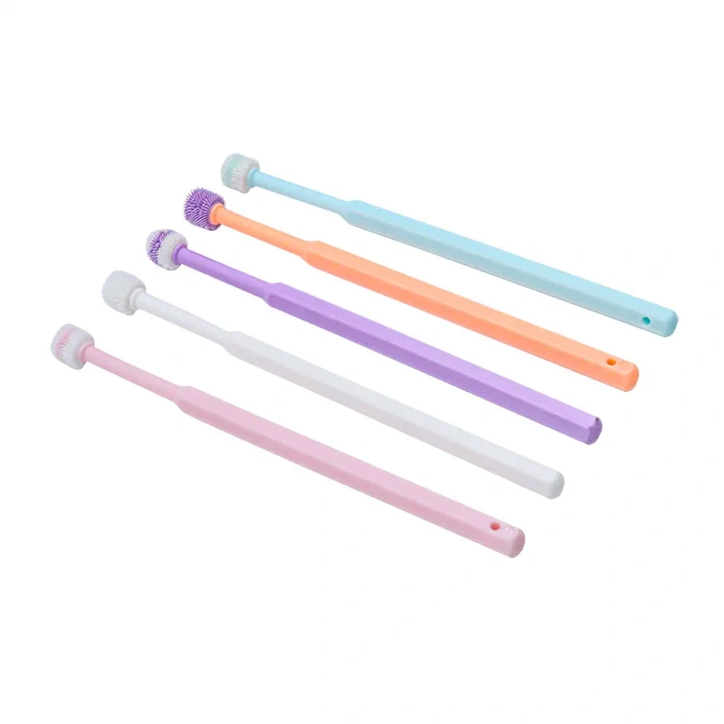 Small Dog & Cat Toothbrush 360 Degree Deep Clean Soft Silicone Cat Dental Care Oral Hygiene Pet Toothbrush