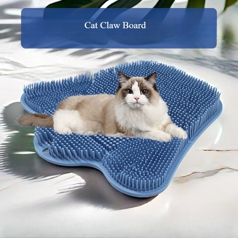 New Cat Itching Device Rubbing Brush for Cat Grooming and Massage Multi Functional Wall Sticker Climbing Cat Scratchding Boar