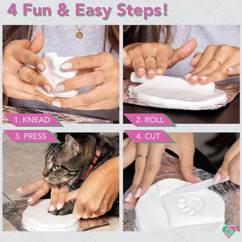 Pet Paw Print Inkpad Photo Frame Kit