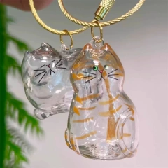 Pet Hair Keepsake Memorial Bottle for Cat Fur Transparent Storage Container for DIY Decoration Gift for Pet Lovers Home Display