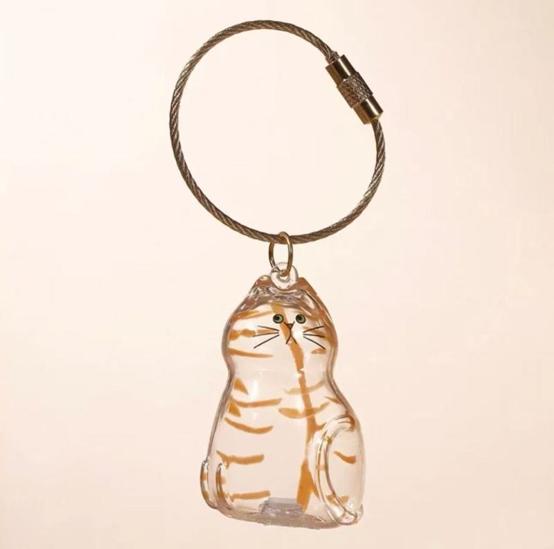 Pet Hair Keepsake Memorial Bottle for Cat