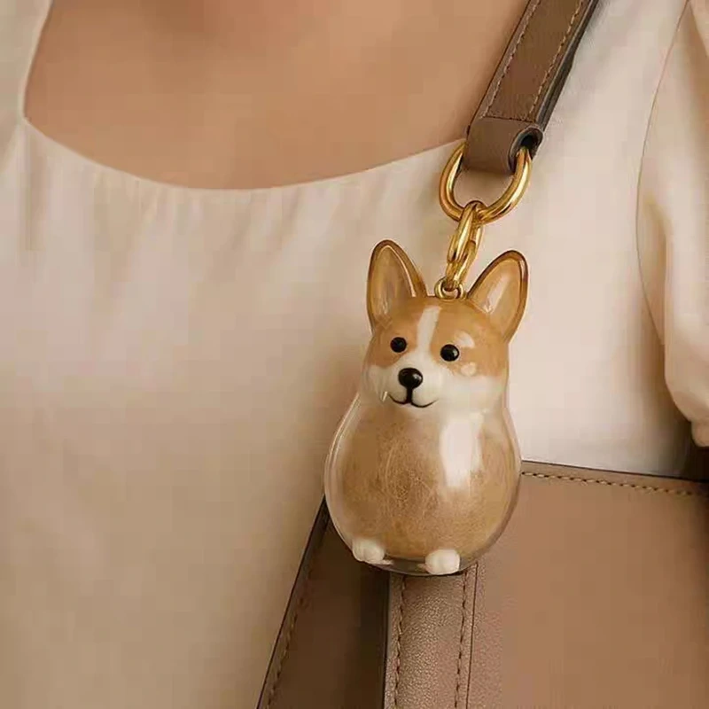 Pet Pendant Dog Hair Collection Storage Box Charm Pet Pendant Transparent Hair Storage Capsule Dog Cat Souvenirs Dog Lover Gift