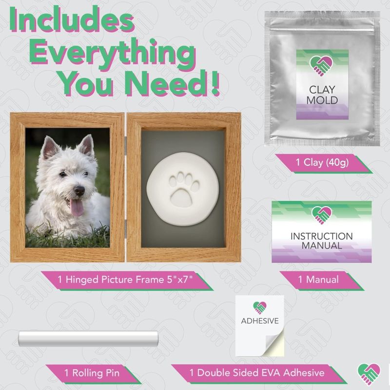 Pet Paw Print Inkpad Photo Frame Kit