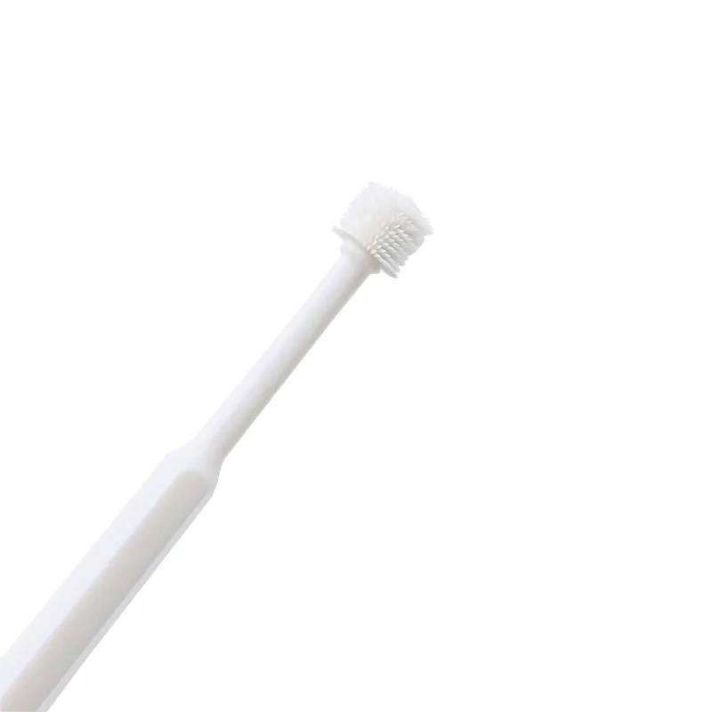 Small Dog & Cat Toothbrush 360 Degree Deep Clean Soft Silicone Cat Dental Care Oral Hygiene Pet Toothbrush