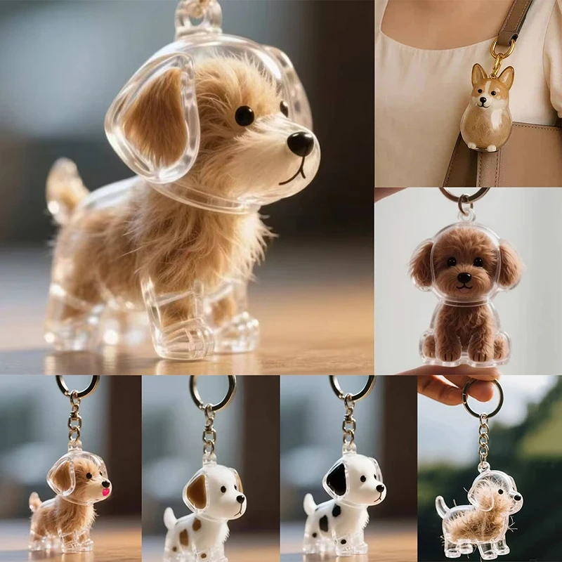 Pet Pendant Dog Hair Collection Storage Box Charm Pet Pendant Transparent Hair Storage Capsule Dog Cat Souvenirs Dog Lover Gift