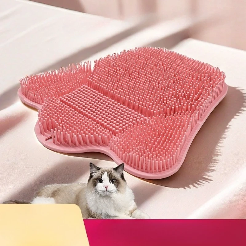 New Cat Itching Device Rubbing Brush for Cat Grooming and Massage Multi Functional Wall Sticker Climbing Cat Scratchding Boar