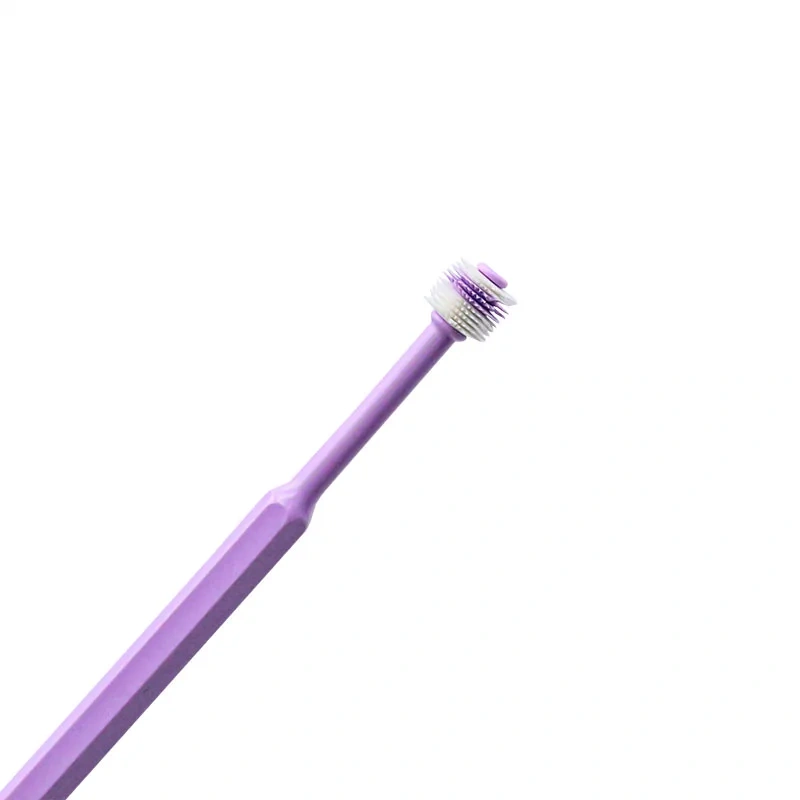 Small Dog & Cat Toothbrush 360 Degree Deep Clean Soft Silicone Cat Dental Care Oral Hygiene Pet Toothbrush