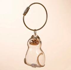 Pet Hair Keepsake Memorial Bottle for Cat